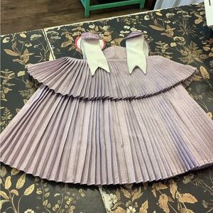 Elegant Lilac Pleated Kids dress